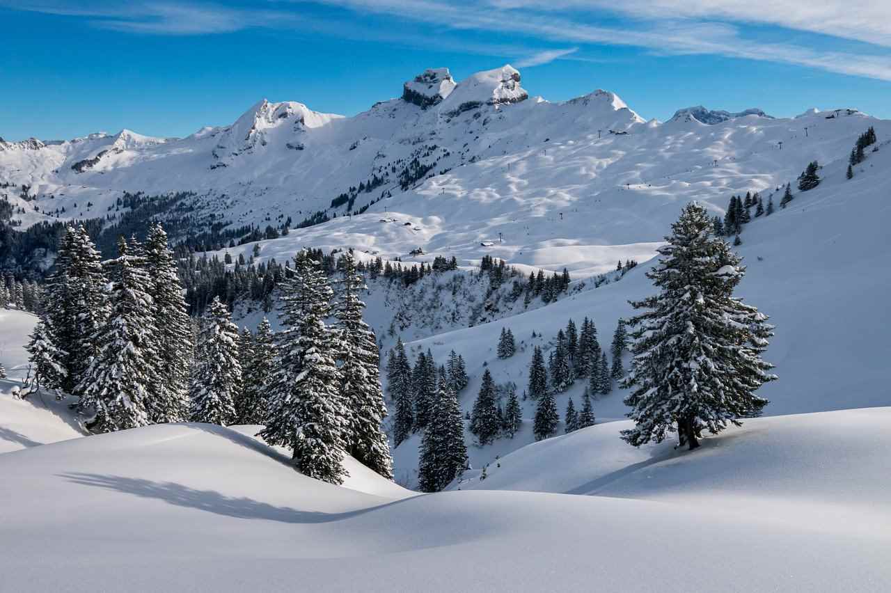 Winter in Hoch-Ybrig Schweizer Alpen